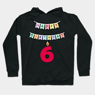 6 six birthday Hoodie